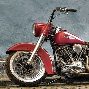 Motorbike Greeting card