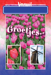 Plaatsnaamkaart Tulpen