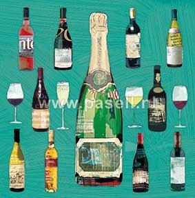 Wein & Champagner-Grußkarte