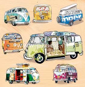 Campervan-Grußkarte