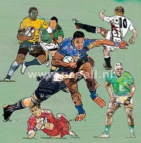 Rugby (männlich) Grußkarte