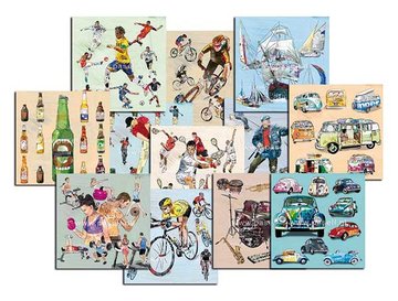 Pakket Sports & Hobbies 48 soorten assorti